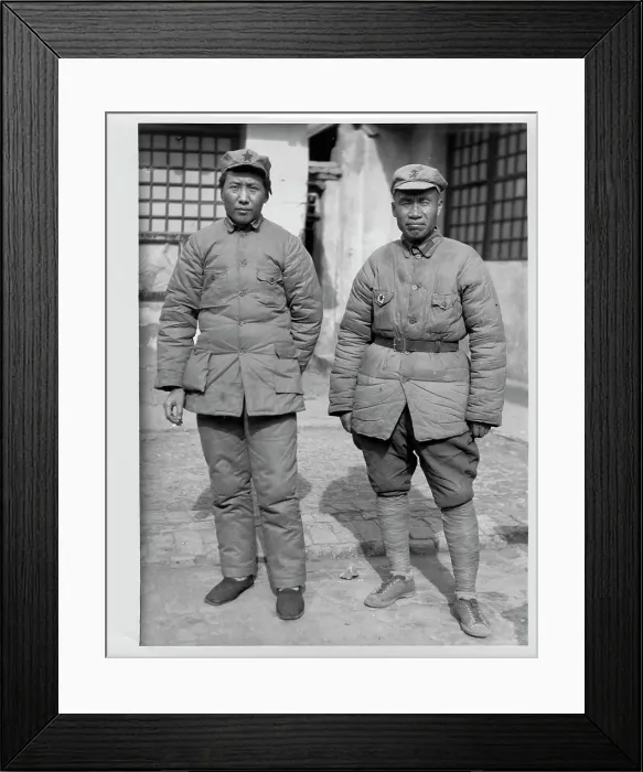 Framed Print : Mao Zedong And Zhu De Framed Print : Mao Zedong And Zhu De