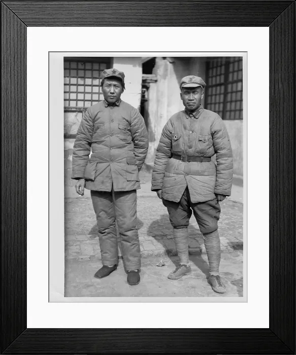 Framed Print : Mao Zedong And Zhu De Framed Print : Mao Zedong And Zhu De