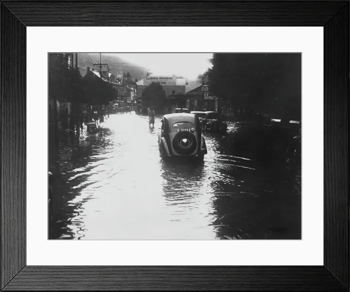 Framed Print : Trencianske Teplice Flood