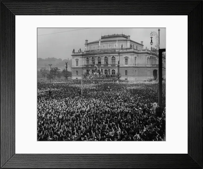 Framed Print : Czech Demonstration Framed Print : Czech Demonstration