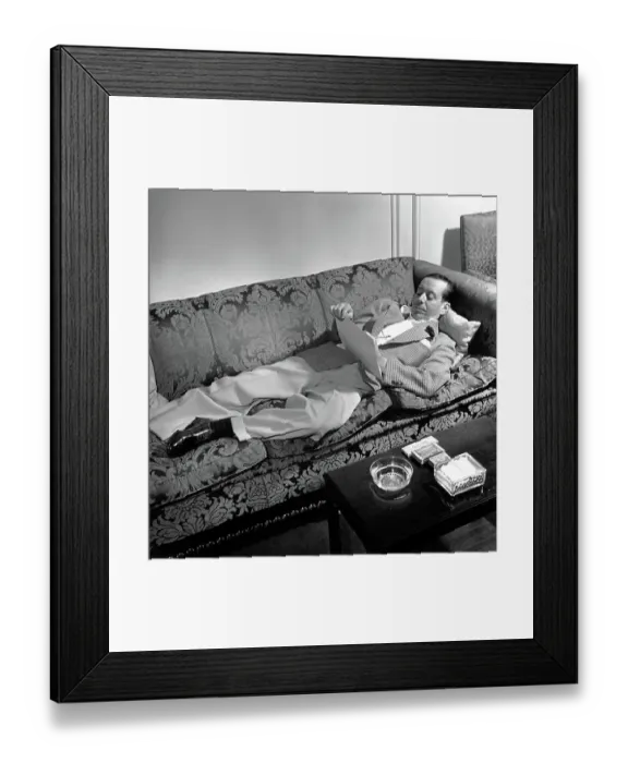 Framed Print : Cole Porter At Home Framed Print : Cole Porter At Home