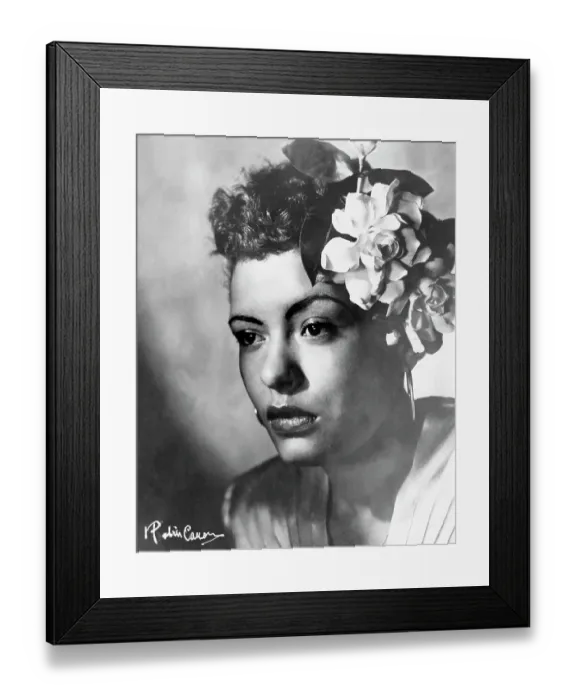 Framed Print : Billie Holiday Portrait Framed Print : Billie Holiday Portrait