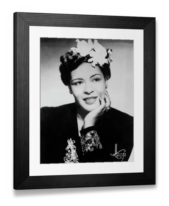 Framed Print : Billie Holiday Portrait Framed Print : Billie Holiday Portrait