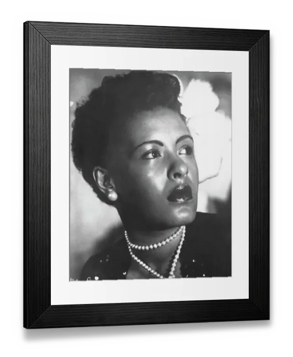 Framed Print : Billie Holiday Portrait Framed Print : Billie Holiday Portrait