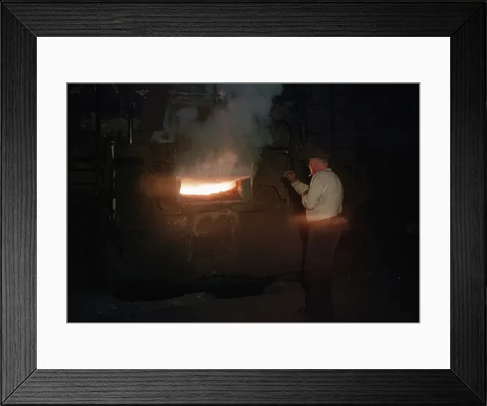 Framed Print : US Steel Mill