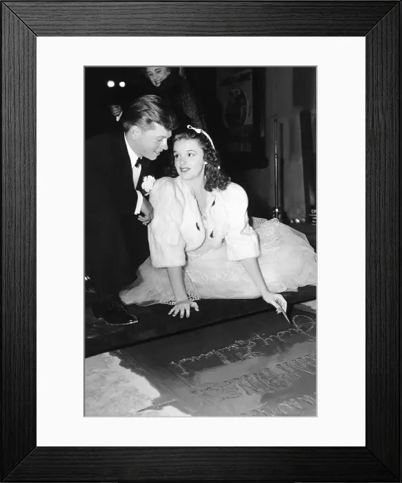 Framed Print : Garland Judy With Mickey Rooney Framed Print : Garland Judy With Mickey Rooney