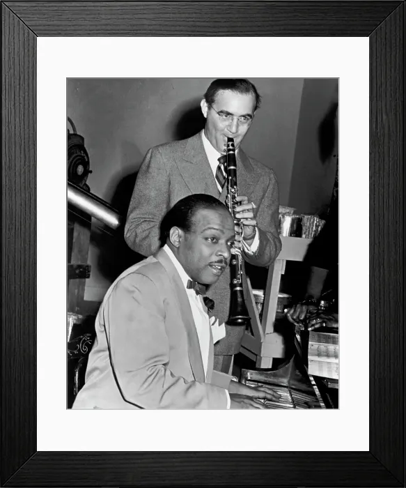 Framed Print : Count Basie & Benny Goodman Framed Print : Count Basie & Benny Goodman