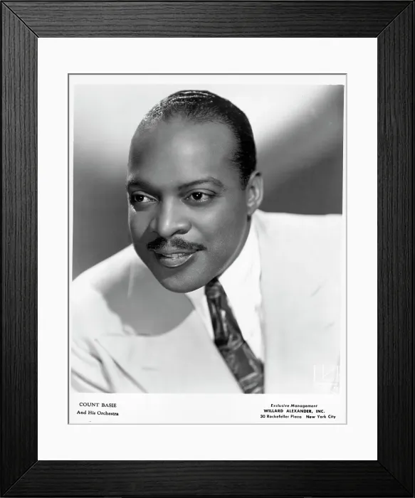 Framed Print : Count Basie Portrait Session Framed Print : Count Basie Portrait Session