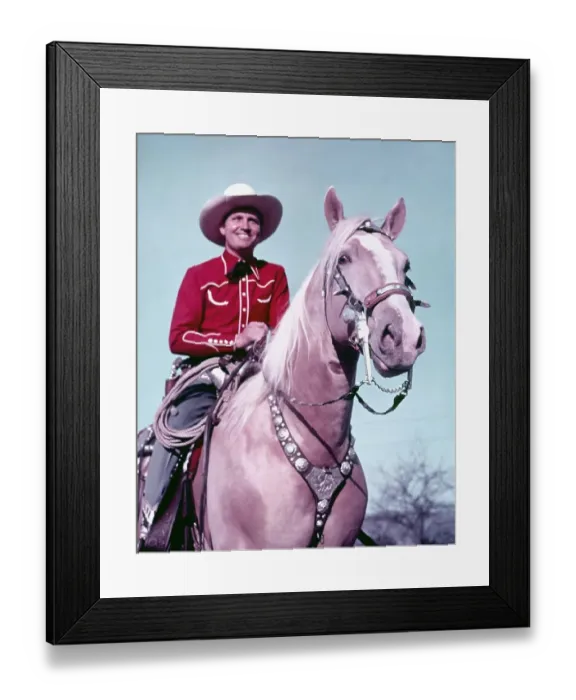Framed Print : Gene Autry And Champion Framed Print : Gene Autry And Champion