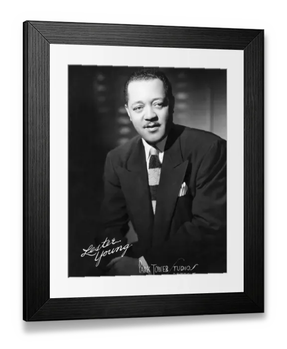Framed Print : Lester Young Framed Print : Lester Young