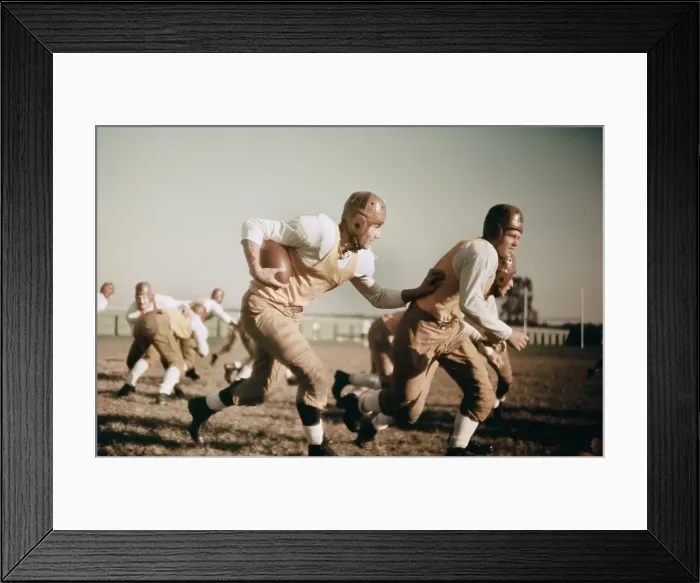 Framed Print : 1930's High School Football Framed Print : 1930's High School Football