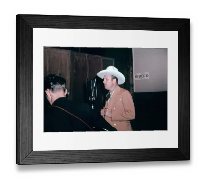 Framed Print : Gene Autry Records A Number Framed Print : Gene Autry Records A Number