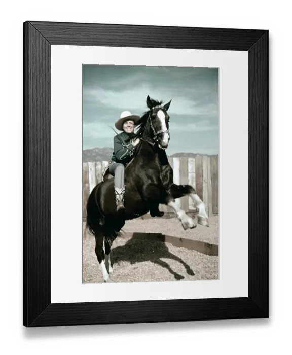 Framed Print : Gene Autry Horses Around Framed Print : Gene Autry Horses Around