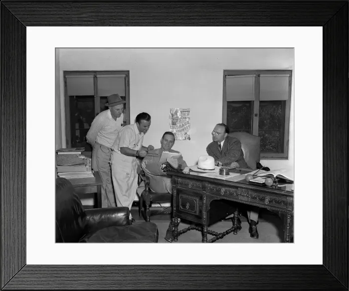 Framed Print : Behind The Scenes On A Gene Autry Oater Framed Print : Behind The Scenes On A Gene Autry Oater