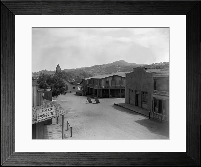 Framed Print : Behind The Scenes On A Gene Autry Oater Framed Print : Behind The Scenes On A Gene Autry Oater