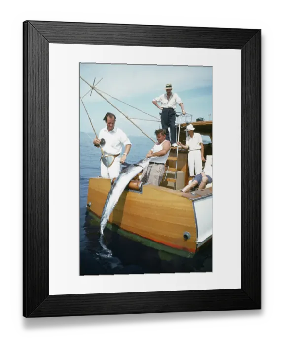 Framed Print : Deep Sea Fishing Framed Print : Deep Sea Fishing