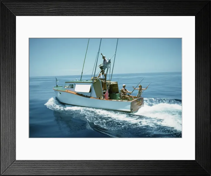 Framed Print : Deep Sea Fishing Framed Print : Deep Sea Fishing