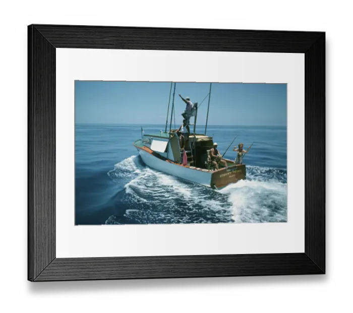 Framed Print : Deep Sea Fishing Framed Print : Deep Sea Fishing