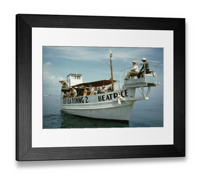 Framed Print : Deep Sea Fishing Framed Print : Deep Sea Fishing
