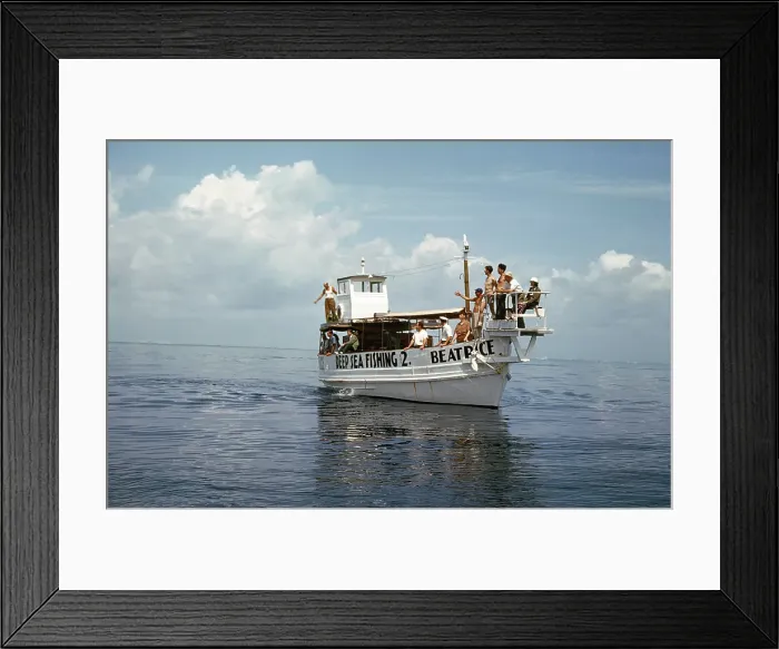 Framed Print : Deep Sea Fishing Framed Print : Deep Sea Fishing