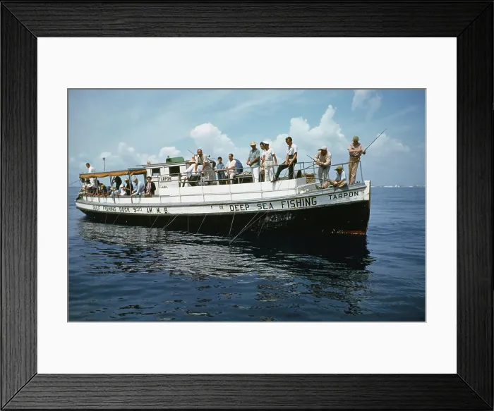 Framed Print : Deep Sea Fishing Framed Print : Deep Sea Fishing