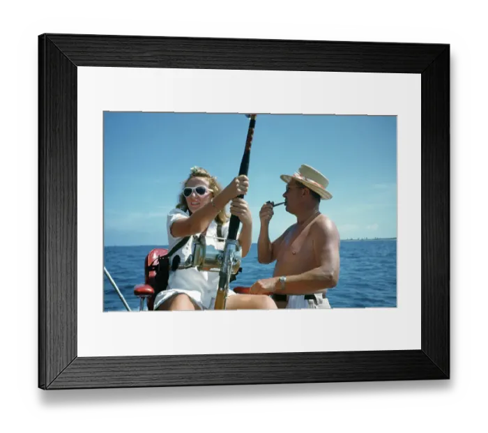 Framed Print : Deep Sea Fishing Framed Print : Deep Sea Fishing