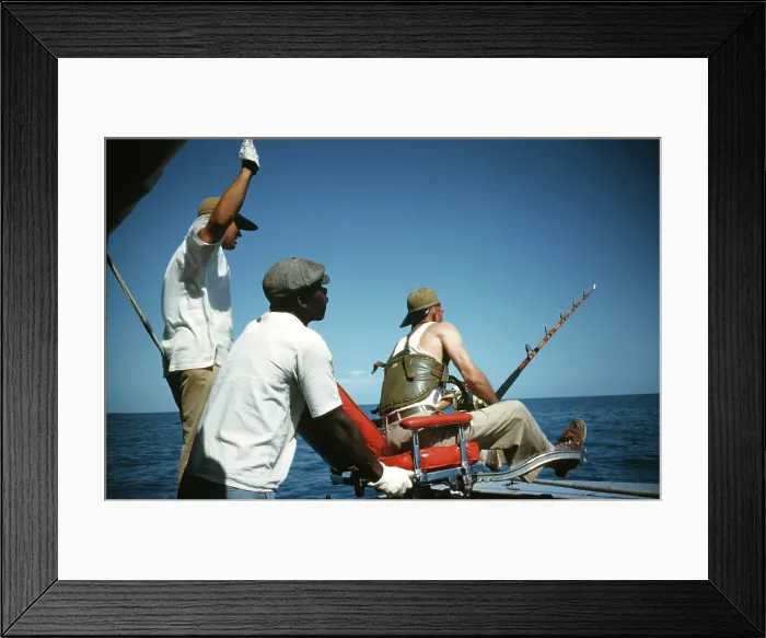 Framed Print : Deep Sea Fishing Framed Print : Deep Sea Fishing