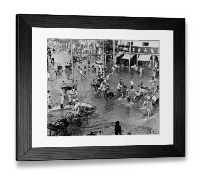 Framed Print : Flooded Shanghai Framed Print : Flooded Shanghai