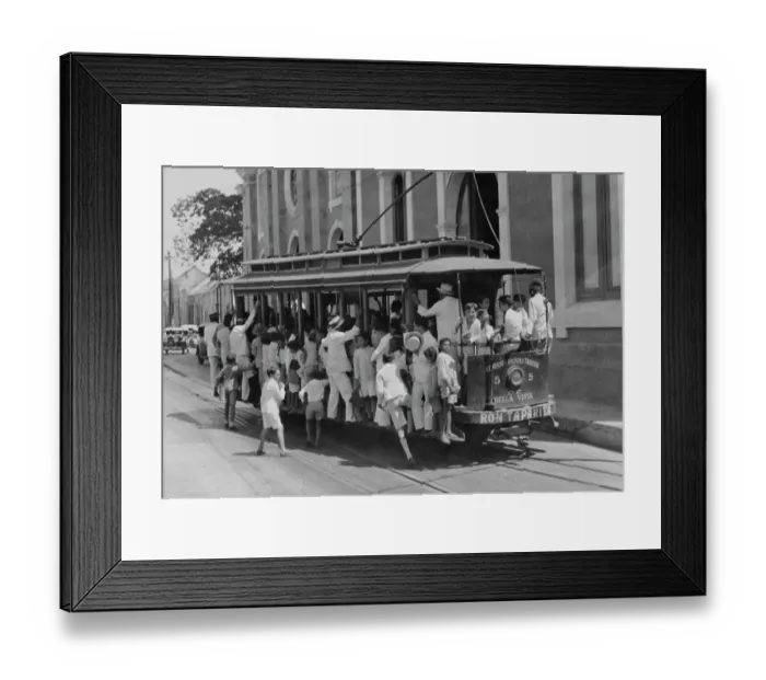 Framed Print : Maracaibo Streetcar Framed Print : Maracaibo Streetcar