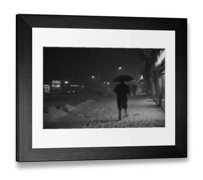 Framed Print : New York City Snowfall, Circa 1941 Framed Print : New York City Snowfall, Circa 1941