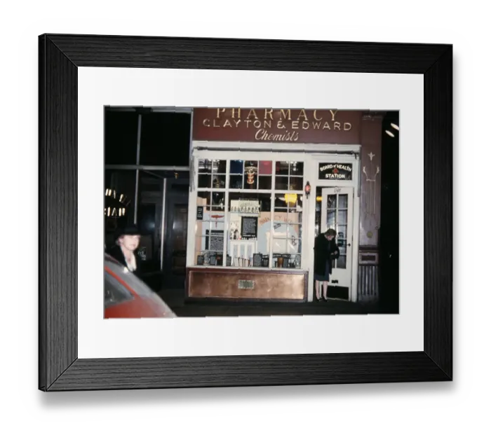 Framed Print : Clayton & Edward Chemists Framed Print : Clayton & Edward Chemists