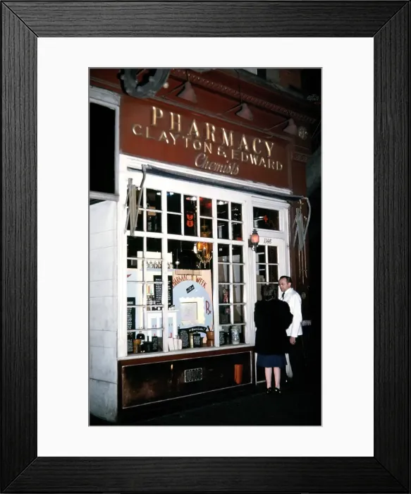 Framed Print : Clayton & Edward Chemists