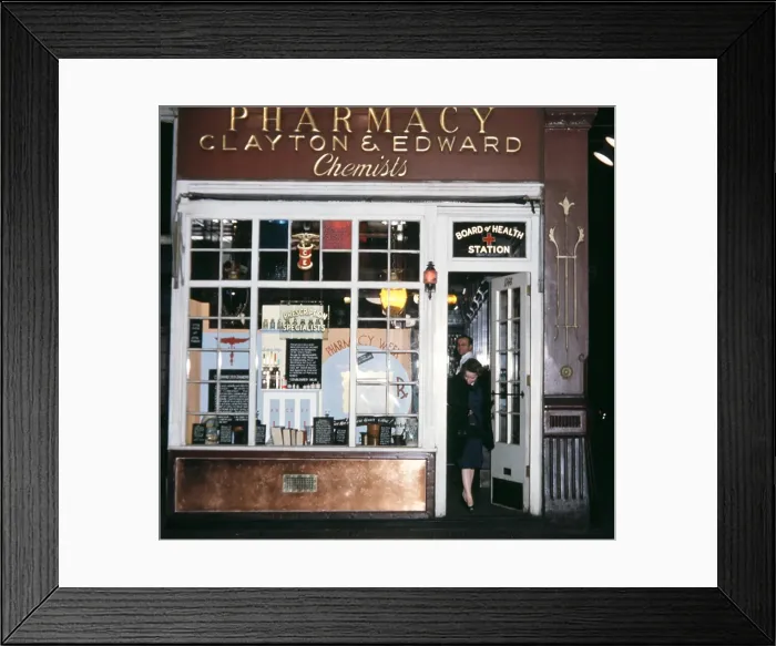 Framed Print : Clayton & Edward Chemists Framed Print : Clayton & Edward Chemists