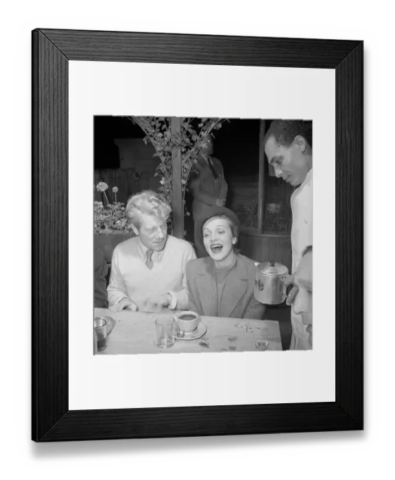 Framed Print : Marlene Dietrich With Jean Gabin Framed Print : Marlene Dietrich With Jean Gabin