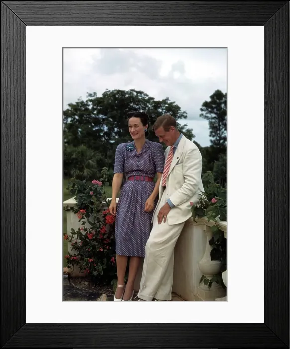 Framed Print : DUKE AND DUTCHESS OF WINDSOR IN BAHAMAS Framed Print : DUKE AND DUTCHESS OF WINDSOR IN BAHAMAS