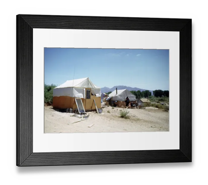 Framed Print : Tent City Nevada 1942 Framed Print : Tent City Nevada 1942