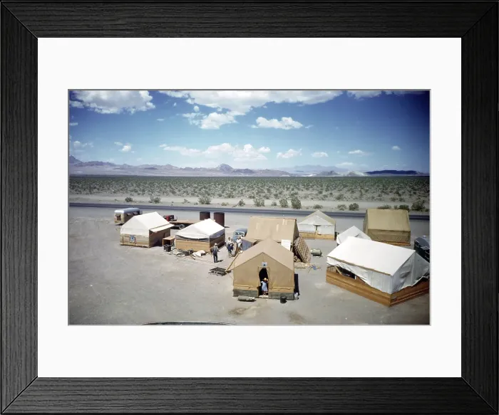 Framed Print : Tent City Nevada 1942 Framed Print : Tent City Nevada 1942
