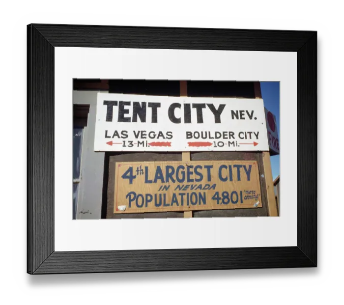 Framed Print : Tent City Nevada 1942 Framed Print : Tent City Nevada 1942