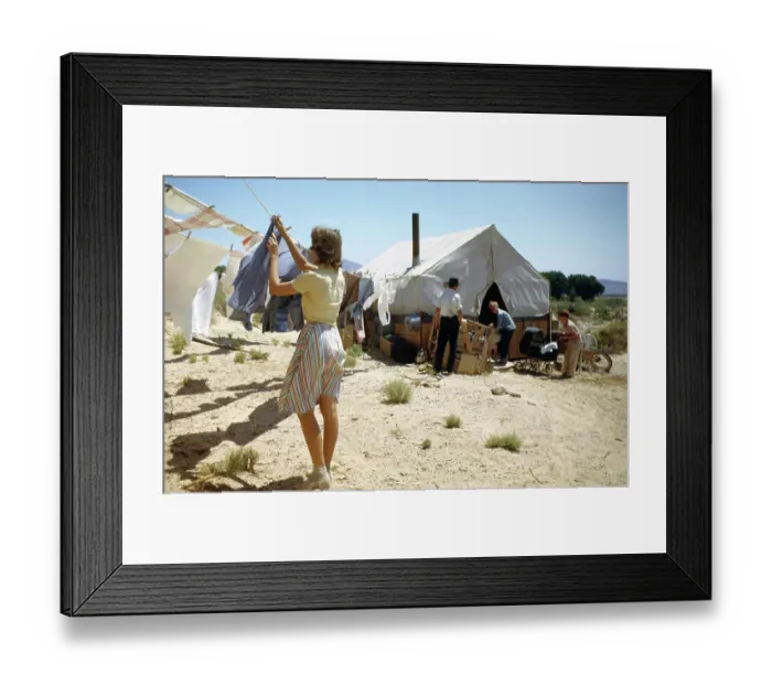Framed Print : Tent City Nevada 1942 Framed Print : Tent City Nevada 1942