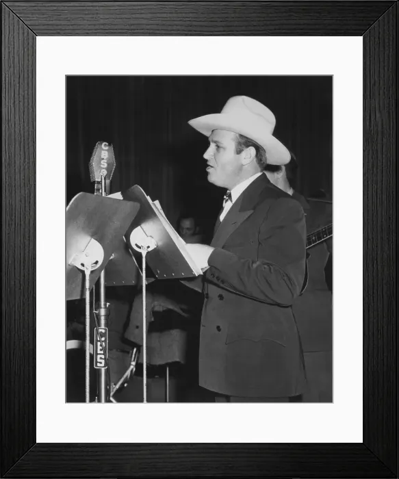 Framed Print : Gene Autry Radio Show Framed Print : Gene Autry Radio Show