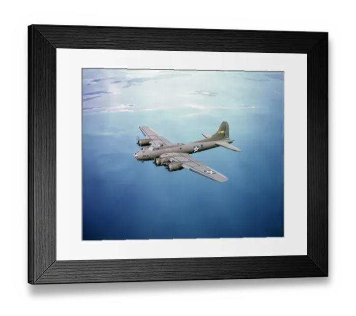 Framed Print : B-17 Bombers En Route To England Framed Print : B-17 Bombers En Route To England