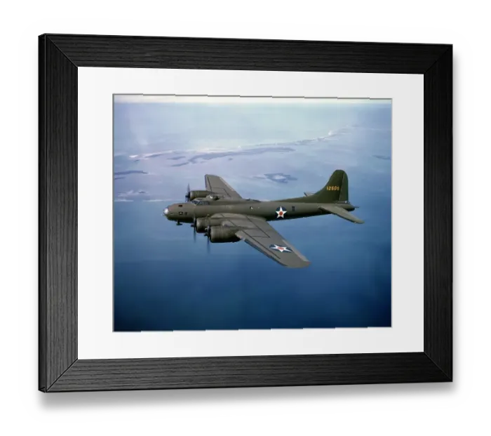Framed Print : B-17 Bombers En Route To England Framed Print : B-17 Bombers En Route To England