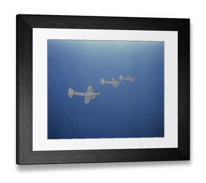 Framed Print : B-17 Bombers En Route To England Framed Print : B-17 Bombers En Route To England