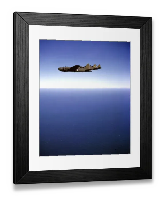 Framed Print : B-17 Bombers En Route To England Framed Print : B-17 Bombers En Route To England