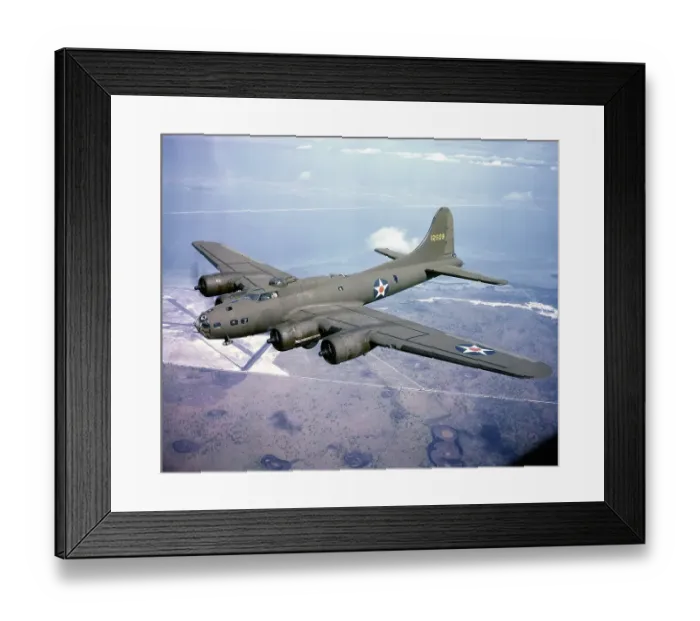 Framed Print : B-17 Bombers En Route To England Framed Print : B-17 Bombers En Route To England