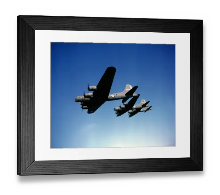 Framed Print : B-17 Bombers En Route To England Framed Print : B-17 Bombers En Route To England