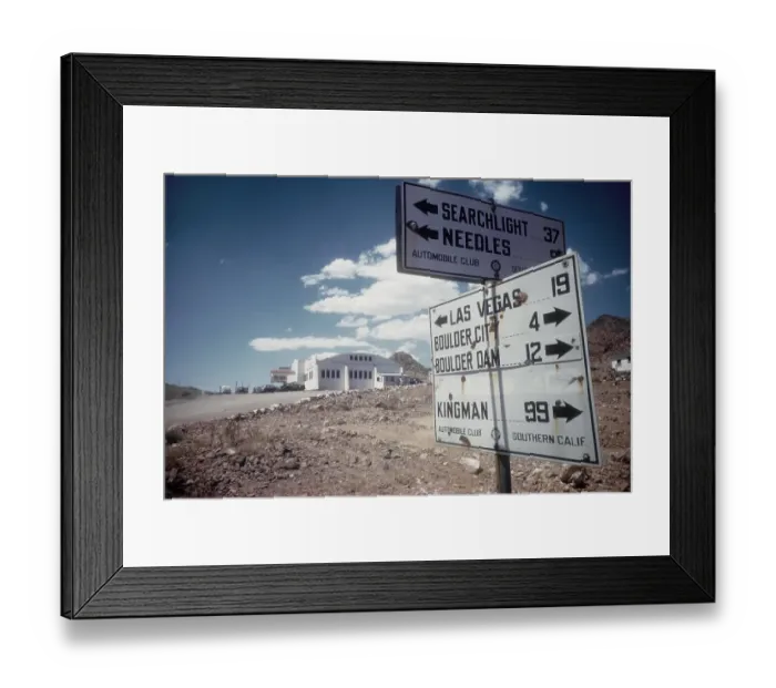 Framed Print : 19 Miles To Vegas Framed Print : 19 Miles To Vegas