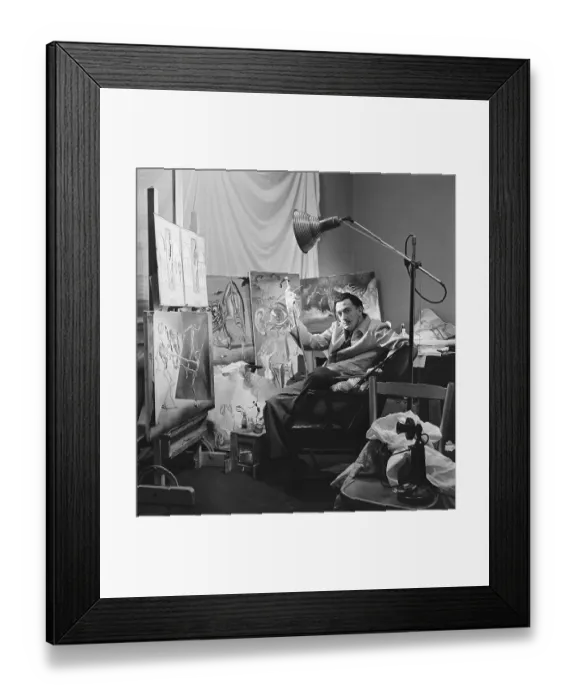 Framed Print : Salvador Dali Portrait Framed Print : Salvador Dali Portrait