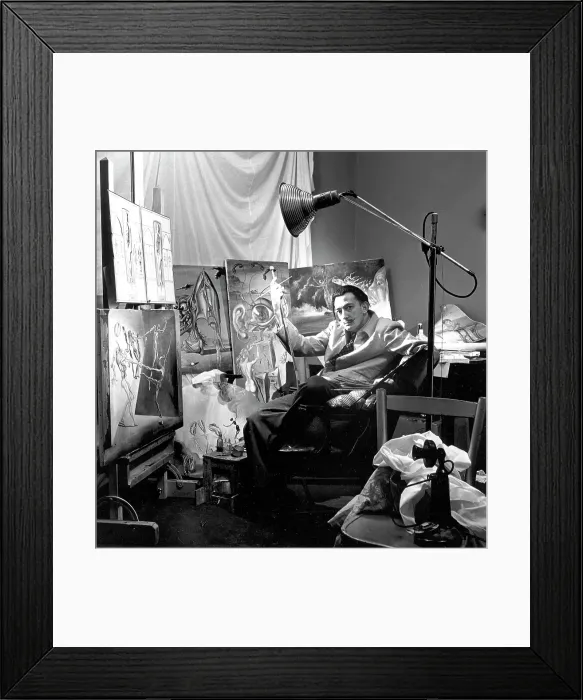 Framed Print : Salvador Dali Portrait Framed Print : Salvador Dali Portrait