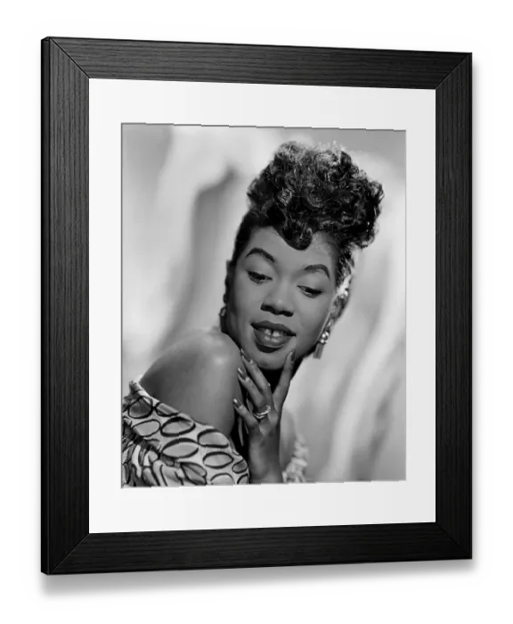 Framed Print : Sarah Vaughan Framed Print : Sarah Vaughan